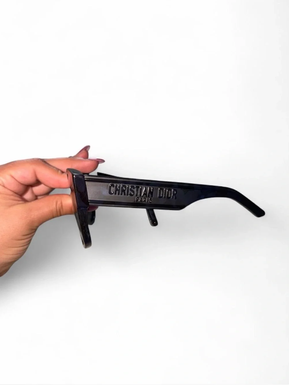 Dior Wide Sunglasses in Dark Blue with Gradient Lensesi